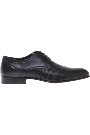 BALDININI Homme, Chaussures, Noir, Taille: 44 EU perforated leather lace-up