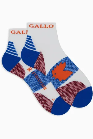 Gallo Unisex, Sous-vêtements, Multicolore, Taille: S Chaussettes techniques en éponge blanche ultra-courtes unisexes avec motif en chevron