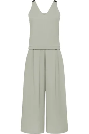 RRD Femme, Combinaisons et Ensembles, Vert, Taille: 34 FR Combinaison Ivoire avec Détails Découpés