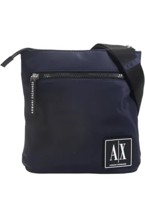 Armani Exchange Homme, Sacs, Bleu, Taille: ONE Size Sac bandoulière homme en simili cuir