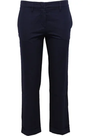 Aspesi Femme, Pantalons, Bleu, Taille: 36 FR Pantalon en Denim à Carreaux