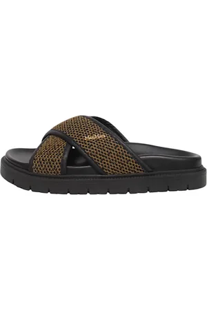 Max Mara Femme, Chaussures, Brun, Taille: 38 EU Baskets en Cuir avec Semelle en Caoutchouc