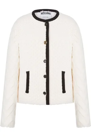 Moschino Femme, Pulls, , Taille: 36 FR Veste à bordures contrastantes