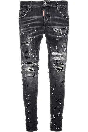 Dsquared2 Homme, Jeans, Noir, Taille: XS Jean Pantalon Italien Fabriqué en Italie