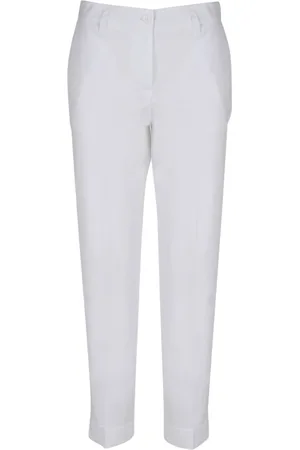 P.A.R.O.S.H. Femme, Pantalons, Blanc, Taille: 38 FR Pantalon chino