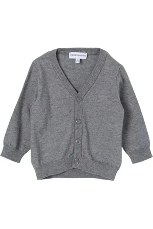 Emporio Armani Unisex, Pulls, Gris, Taille: 3 Y Gilet Bébé Bleu Élégant Mode