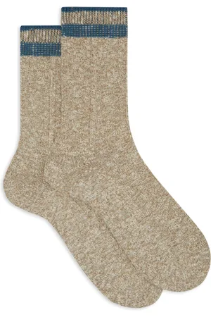 Gallo Unisex, Sous-vêtements, , Taille: M Chaussettes courtes unisexes en coton uni avec surpiqûres en losange
