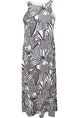 Max Mara Femme, Robes, Multicolore, Taille: 44 FR Robe sans manches en viscose imprimée