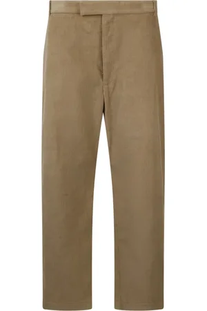 Thom Browne Homme, Pantalons, Brun, Taille: M Pantalon en Velours Côtelé Droit