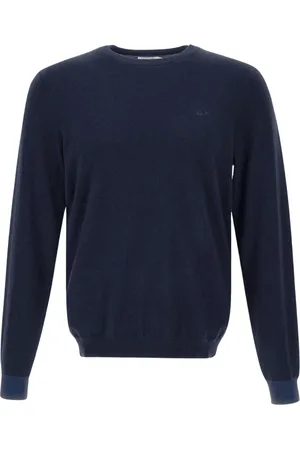 sun68 Homme, Pulls, Noir, Taille: S Pull en mélange de laine avec logo