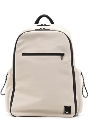 Emporio Armani Homme, Sacs, , Taille: ONE Size Sac à Dos en Nylon avec Détails en Similicuir