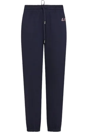 sun68 Femme, Pantalons, Bleu, Taille: 42 FR Pantalon de Jogging en Coton avec Logo