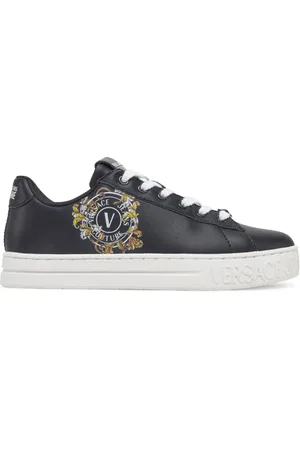 VERSACE Femme, Chaussures, Noir, Taille: 41 EU Baskets Emblème Baroque en Noir
