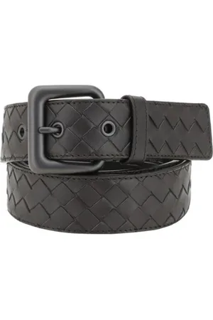 Bottega Veneta Homme, Accessoires, Brun, Taille: 115 CM Ceinture en Cuir Intrecciato Iconique