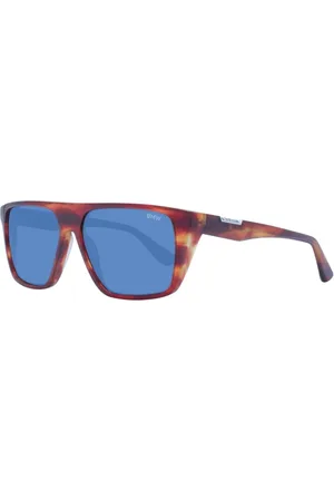 BMW Homme, Accessoires, Brun, Taille: ONE Size Lunettes de soleil en acétate marron avec verres bleus