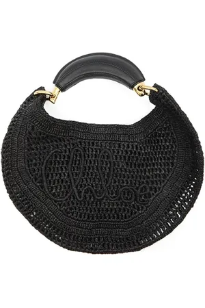 Chloé Femme, Sacs, Noir, Taille: ONE Size Sac à bandoulière en raphia noir