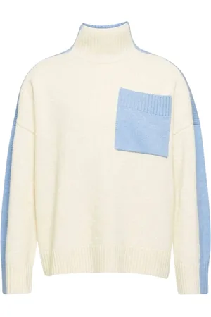 J.W.Anderson Femme, Pulls, Bleu, Taille: 36 FR Pull à poche bicolore