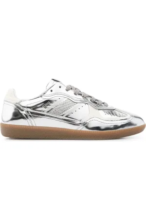 ALOHAS Femme, Chaussures, Gris, Taille: 39 EU Baskets avec Finition Métallique et Détails Perforés