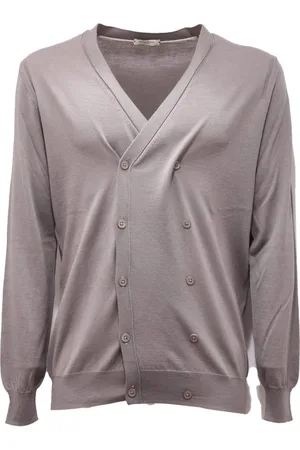 Paolo Pecora Homme, Pulls, Gris, Taille: S Gilet en laine gris