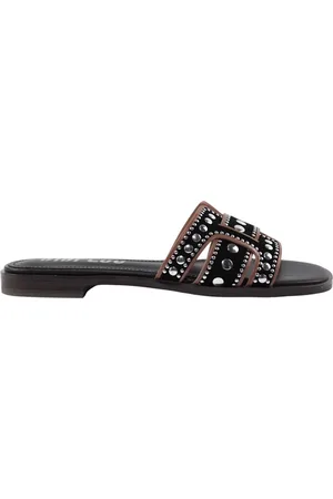 Bibi Lou Femme, Chaussures, Noir, Taille: 38 EU Tongs Élégants pour Femmes