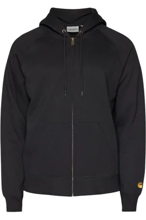 Carhartt Homme, Sweatshirts et sweats à capuche, Noir, Taille: M Coton Logo Sweat à Capuche