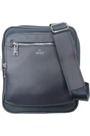 Liu Jo Homme, Sacs, Bleu, Taille: ONE Size Sac bandoulière homme en polyester avec détails en éco-cuir