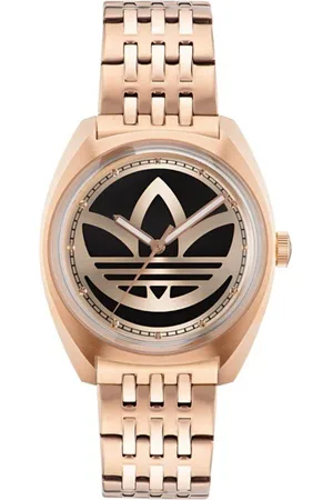 adidas Femme, Accessoires, Multicolore, Taille: ONE Size Montre Analogique en Acier Inoxydable Multicolore à Quartz