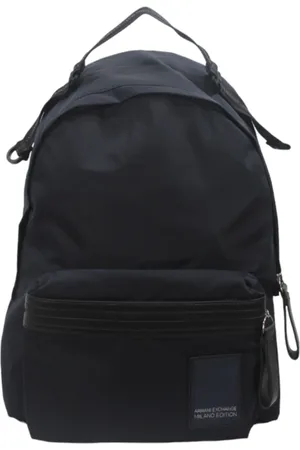 Armani Exchange Homme, Sacs, Bleu, Taille: ONE Size Sac à dos homme en éco-cuir avec poche avant