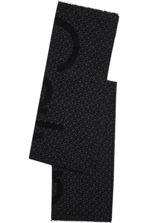 Calvin Klein Femme, Accessoires, Noir, Taille: ONE Size Écharpe Classique en Laine