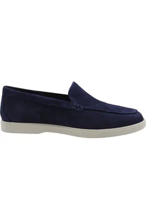 Cycleur de luxe Homme, Chaussures, Bleu, Taille: 43 EU Mocassins Classiques en Cuir