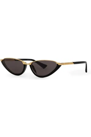 Bottega Veneta Femme, Accessoires, Noir, Taille: ONE Size Lunettes de soleil carrées noires avec protection UV