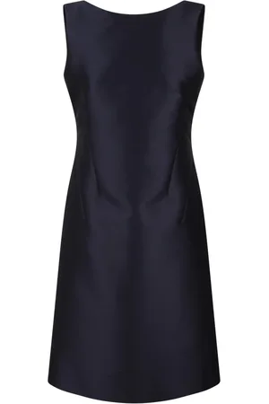 Alberta Ferretti Femme, Robes, Bleu, Taille: 40 FR Robe Midi en Satin de Soie