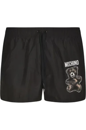 Moschino Homme, Maillots de bain, Noir, Taille: XL Short de Plage Ours Noir