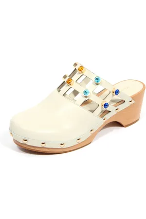 Kurt Geiger Femme, Chaussures, Blanc, Taille: 38 EU Sabots en Cristal Blanc