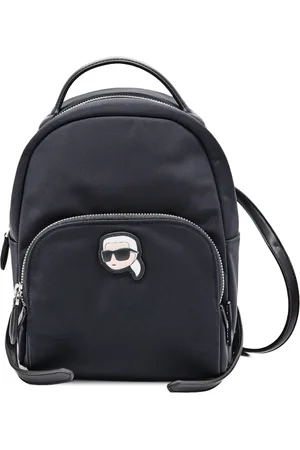 Karl Lagerfeld Femme, Sacs, Noir, Taille: ONE Size Ikon Nylon Petit Sac à Dos