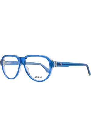 Guess Homme, Accessoires, Bleu, Taille: ONE Size Monture Optique Aviateur Bleue