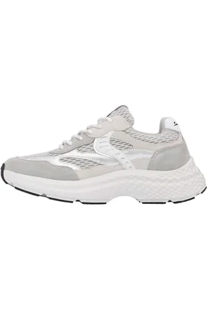 Voile blanche Femme, Chaussures, Blanc, Taille: 35 EU Baskets en suède et tissu Club122.