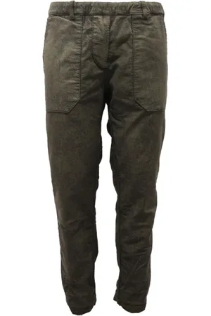 BOB der Bär Homme, Pantalons, Vert, Taille: L Pantalon Réversible en Velours Vert