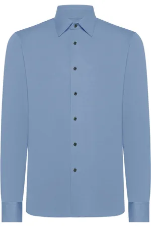 RRD Homme, Chemises, Bleu, Taille: 2XL Chemise Oxford Jacquard Bleu Clair