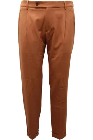 Berwich Homme, Pantalons, Brun, Taille: L Pantalon Style Italien en Kaki