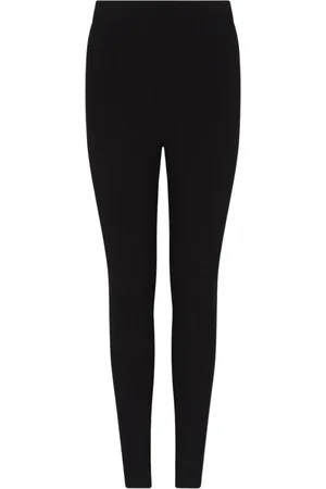 Armani Exchange Femme, Pantalons, Noir, Taille: 38 FR Leggings noirs élastiques