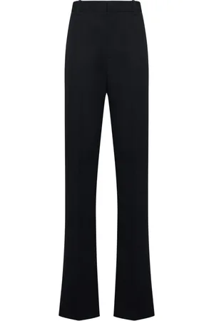 Bottega Veneta Femme, Pantalons, Noir, Taille: 36 FR Pantalon Évasé en Laine