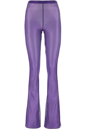 Oseree Femme, Pantalons, Violet, Taille: 42 FR Pantalon Élégant pour une Déclaration de Mode