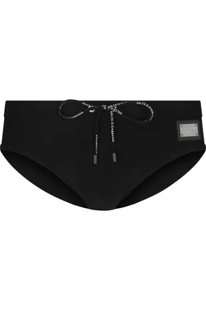 Dolce & Gabbana Homme, Maillots de bain, Noir, Taille: L Bikini Slip pour Plage