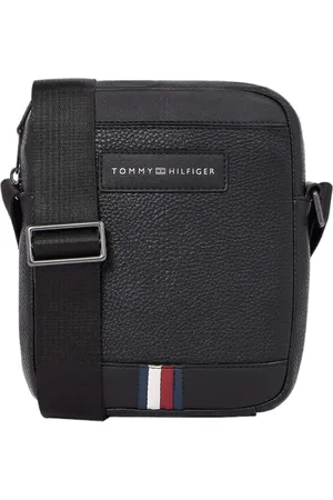 Tommy Hilfiger Homme, Sacs, Noir, Taille: ONE Size Sac bandoulière homme en éco-cuir