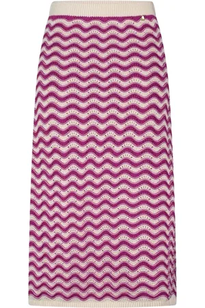 Fabienne Chapot Femme, Jupes, Rose, Taille: 40 FR Caro Crochet Skirt