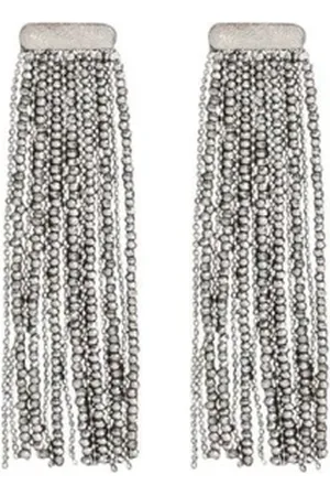Brunello Cucinelli Femme, Accessoires, Gris, Taille: ONE Size Boucles d