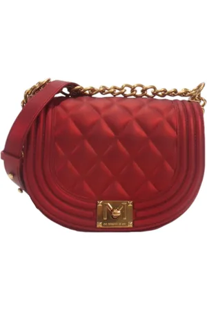 MARC ELLIS Femme, Sacs, Rouge, Taille: ONE Size Sac à bandoulière en caoutchouc avec logo frontal