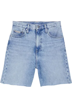 Calvin Klein Femme, Shorts, Bleu, Taille: W28 Shorts en denim avec 5 poches