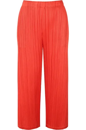 Issey Miyake Femme, Pantalons, , Taille: 42 FR Pantalon Large Plissé Couleurs Février